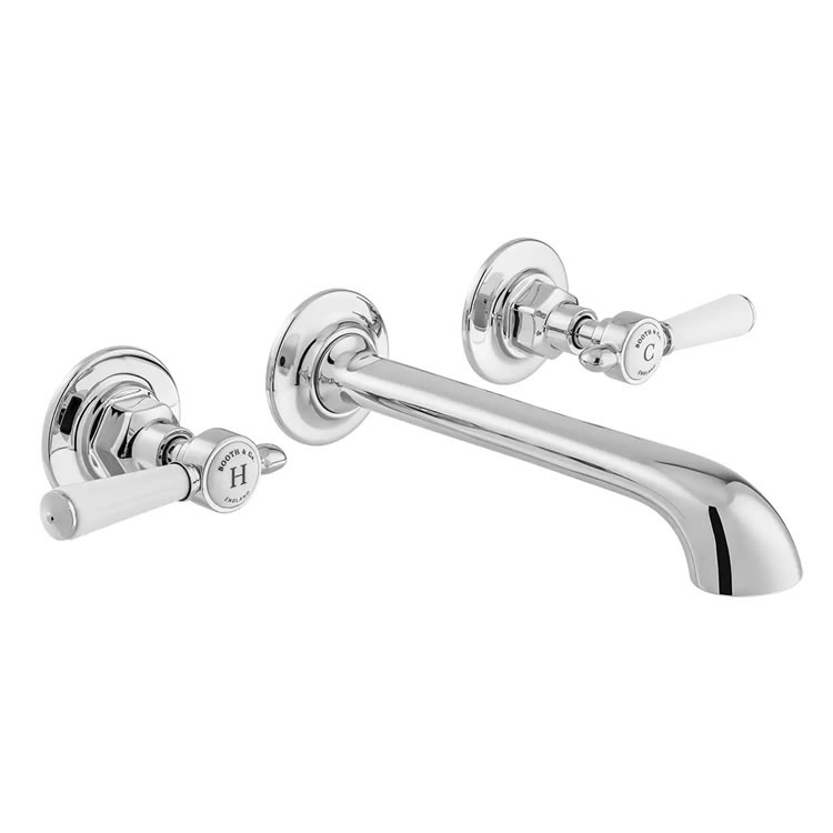 Booth & Co. Axbridge Lever WallMounted Basin Tap Sanctuary Bathrooms