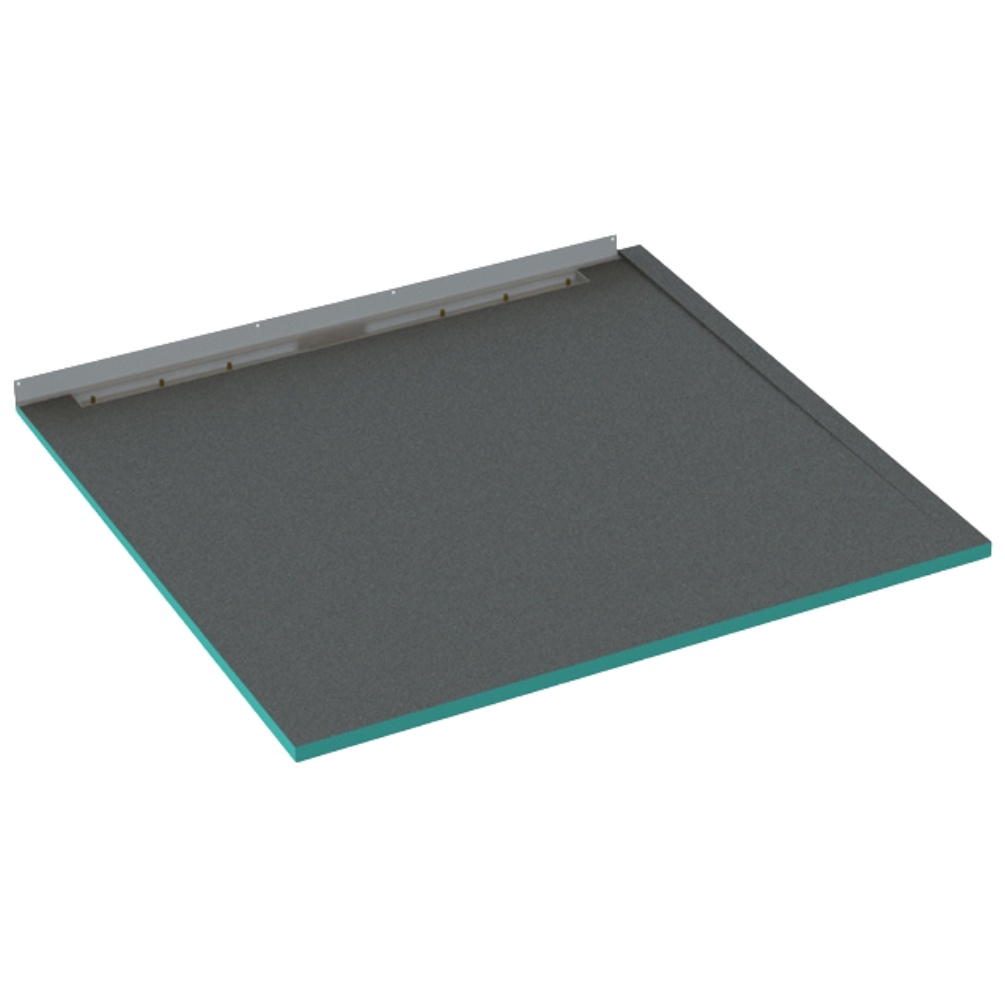 Product cut out image of the Abacus Elements Left Hand 1250mm x 1200mm Infinity Wetroom Former