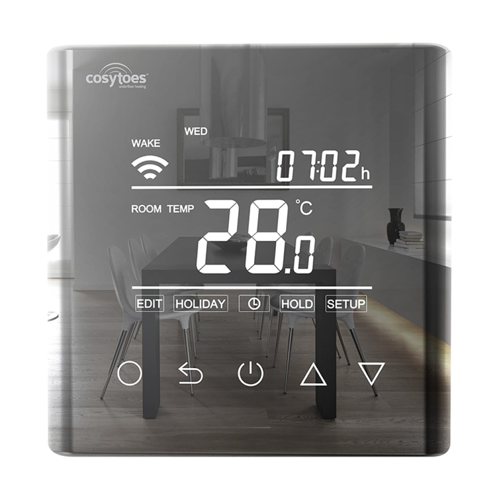 Product Cut out image of the Cosytoes Curve Reflection Wi-Fi Enabled Timerstat