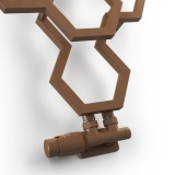 Terma Hex Bright Copper 821mm x 486mm Radiator | Sanctuary