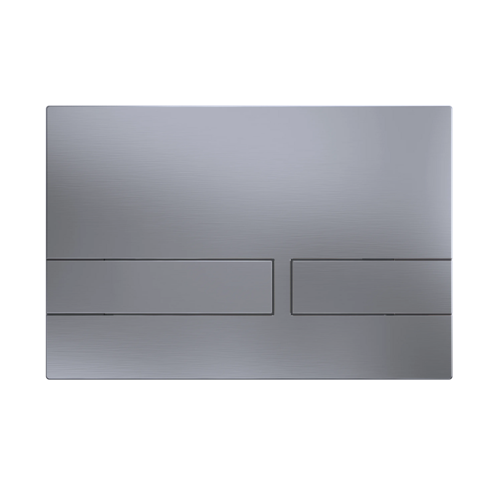 Crosswater Venue Brushed Stainless Steel Dual Flush Plate