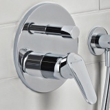 Lifestyle image of Villeroy & Boch O.Novo Chrome Dual Outlet Bath/Shower Valve