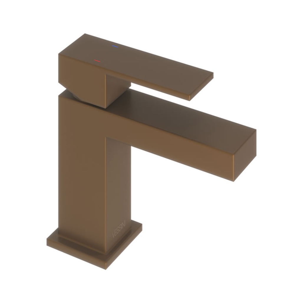 Product Cut out image of the Abacus Plan Brushed Bronze Mini Mono Basin Mixer