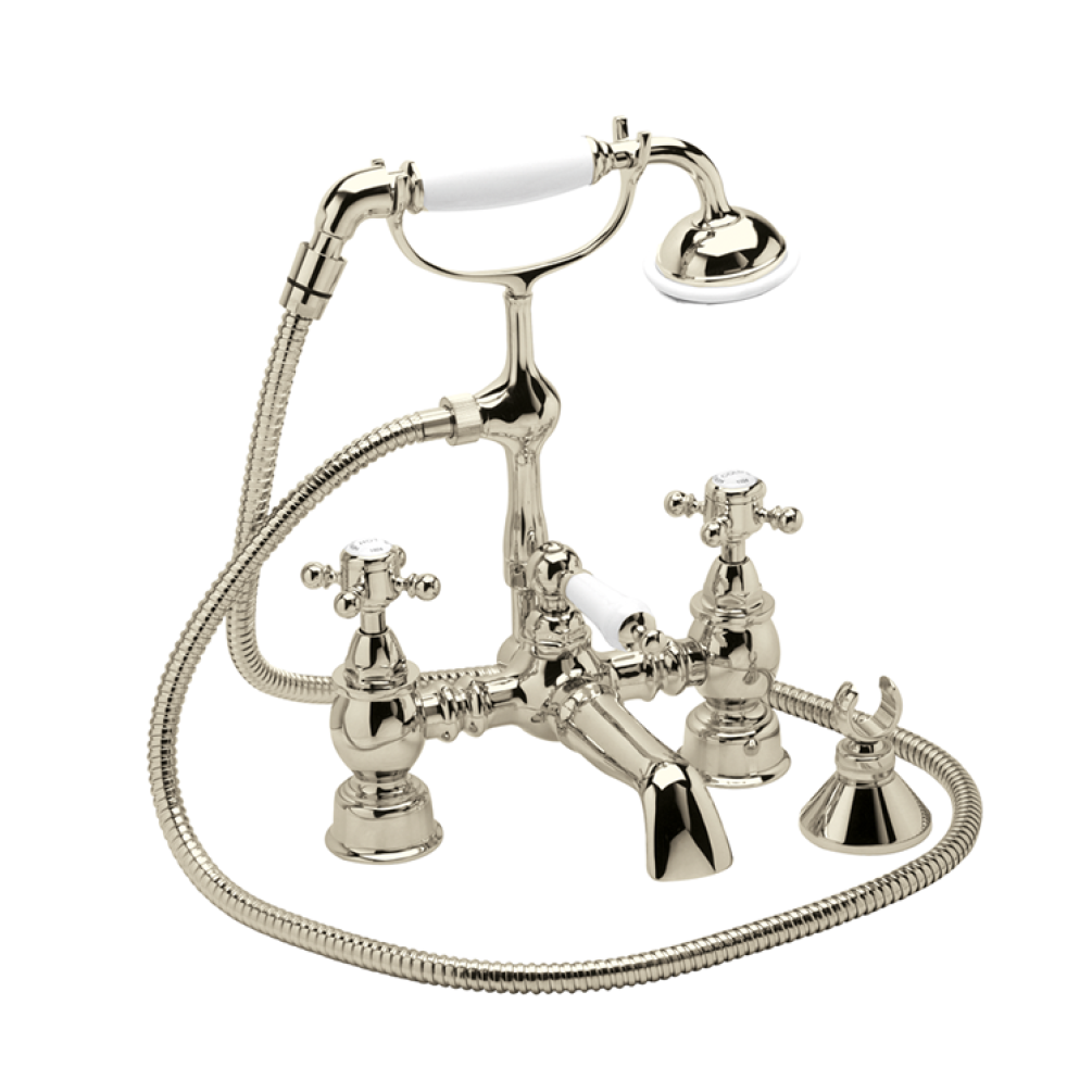 Photo of Heritage Hartlebury Vintage Gold Deck Bath Shower Mixer