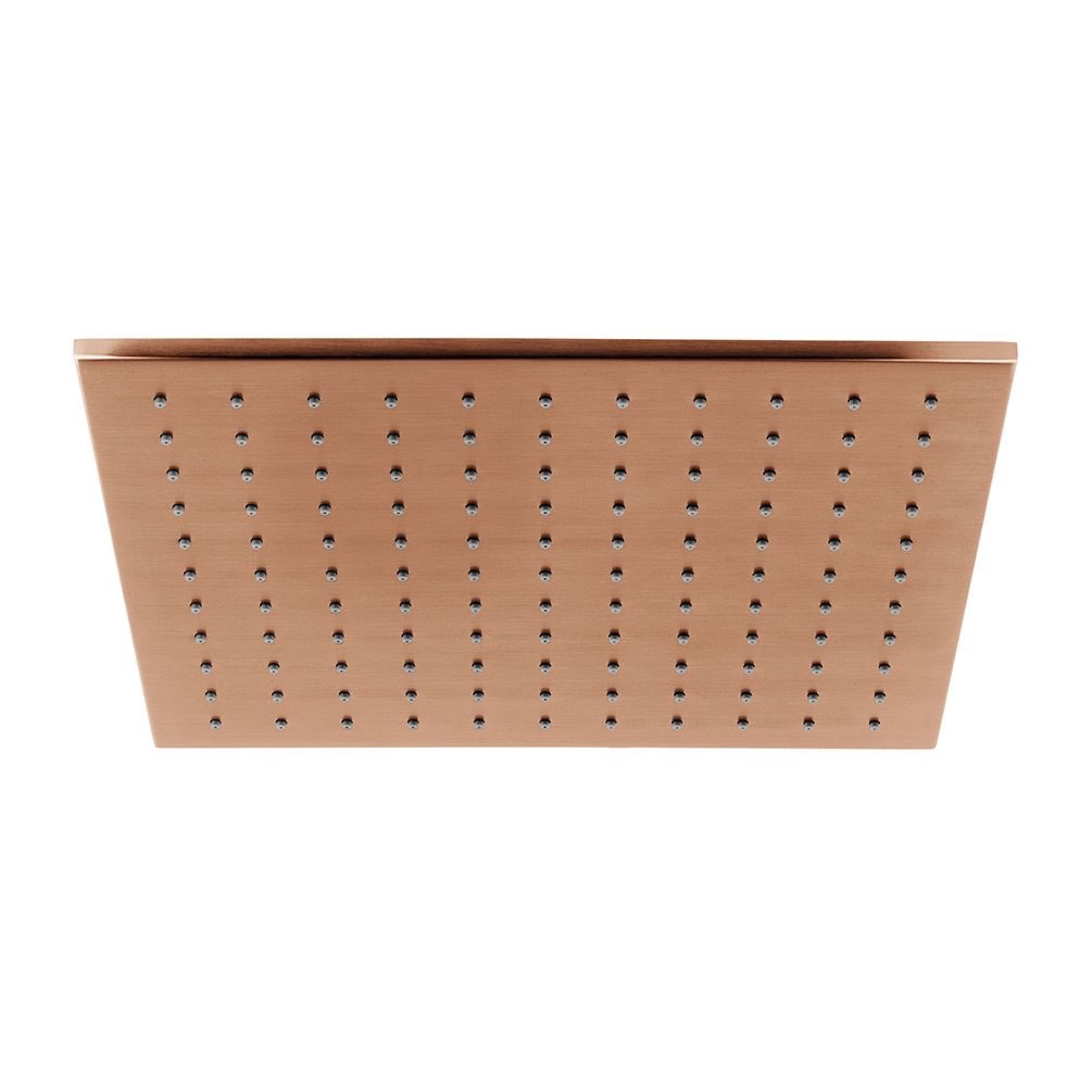 Cutout image of Vado Individual Brushed Bronze 300mm Square Shower Head