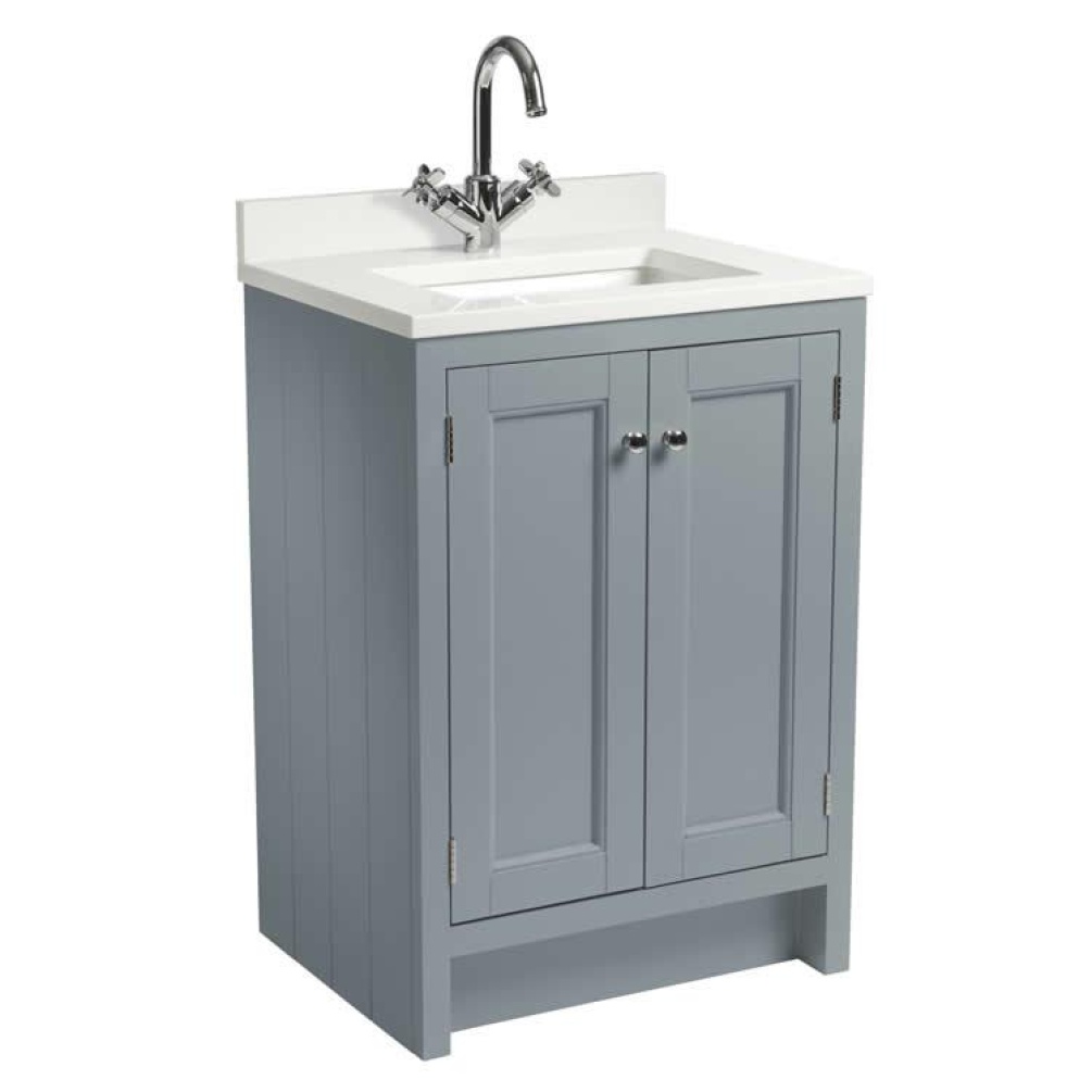 Photo of Roper Rhodes Hampton 600mm Agave Underslung Unit with Basin & Worktop - Cutout