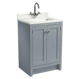 Photo of Roper Rhodes Hampton 600mm Agave Underslung Unit with Basin & Worktop - Cutout