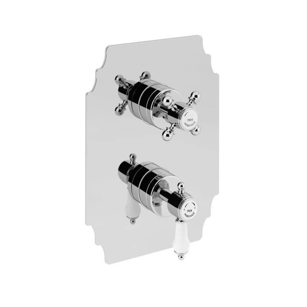 Heritage Glastonbury Recessed Shower Valve Chrome Finish