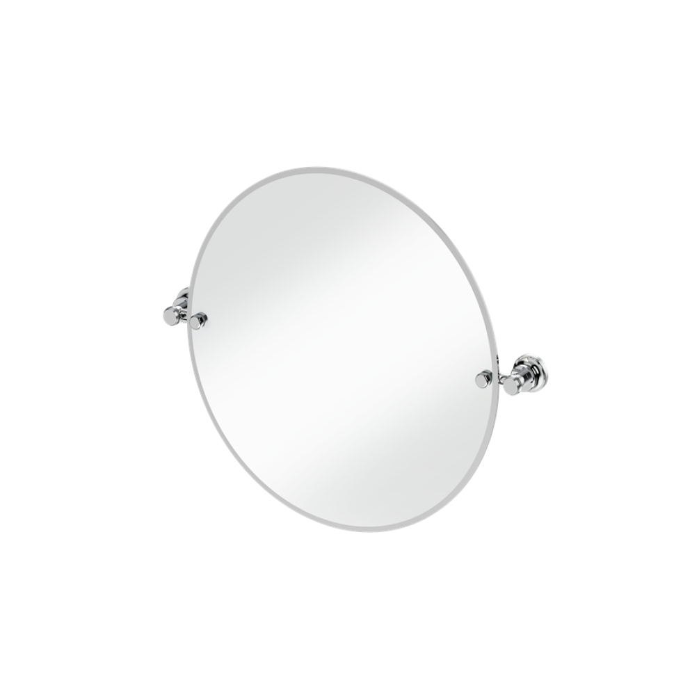 Burlington Chrome 500mm Round Mirror With 1909 Fixings