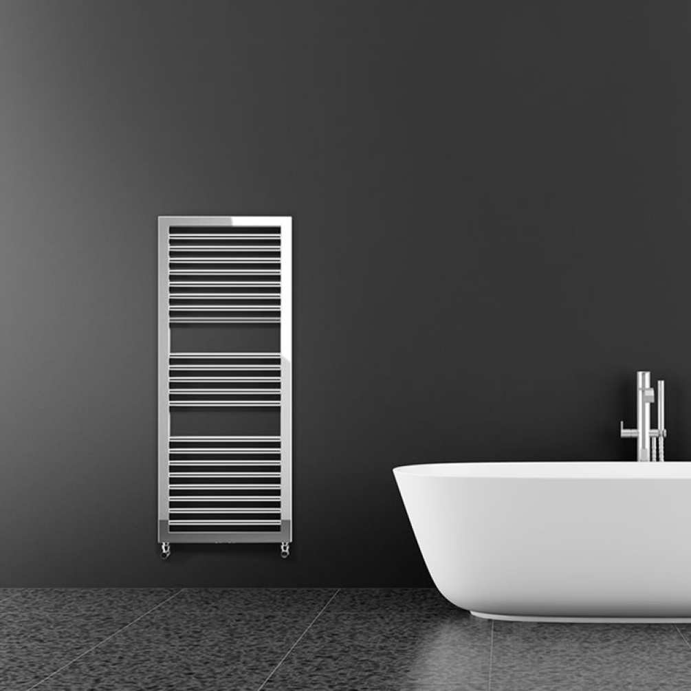 Lifestyle image of Lazzarini Asti Chrome Towel Radiator