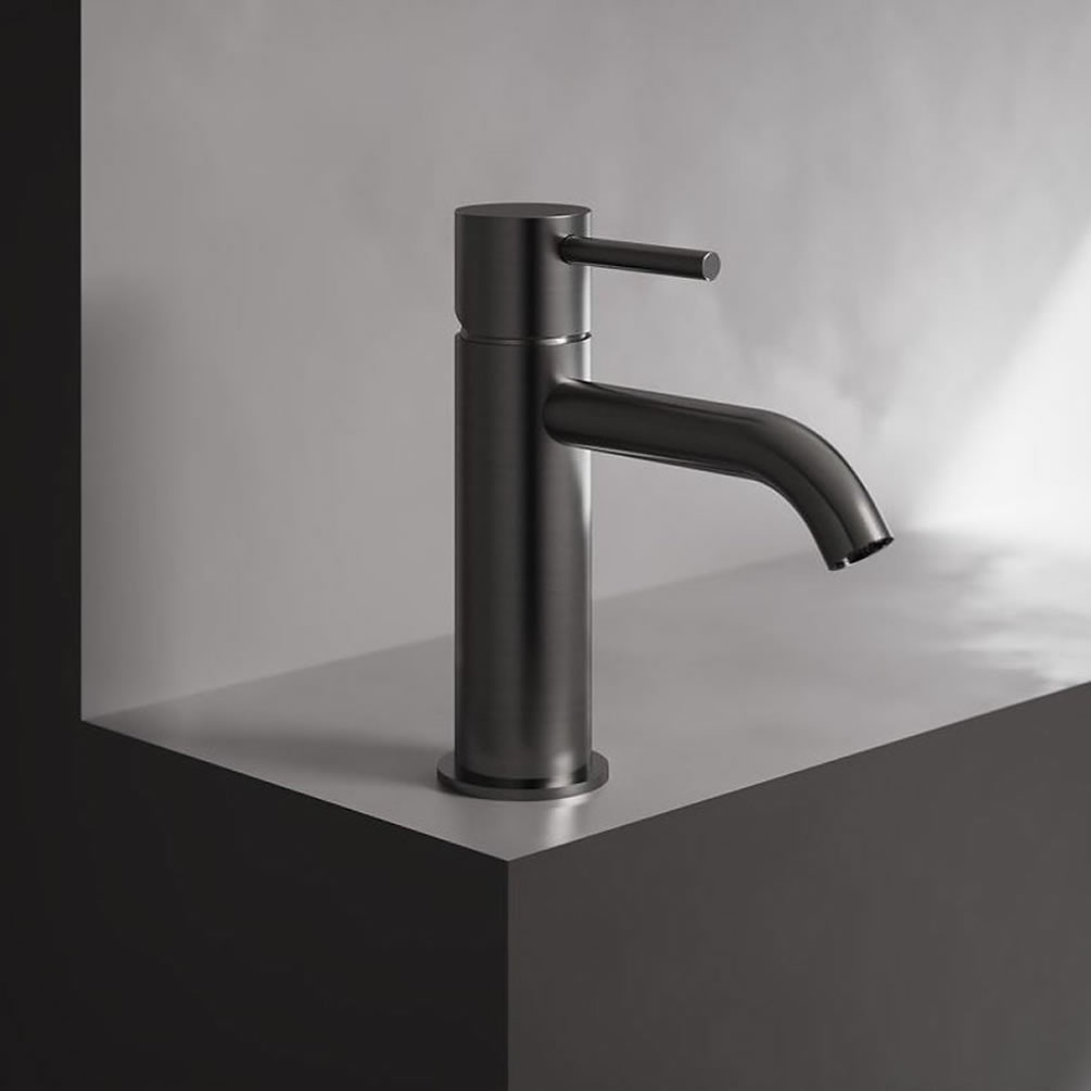 Tavistock Cohort Lever Gunmetal Mono Basin Mixer Tap - Lifestyle Image