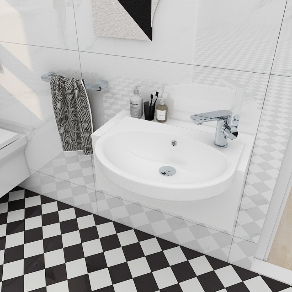 Imex Alma Short Projection Semi Recessed Basin Lifestyle