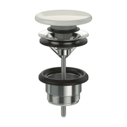 Cutout image of Villeroy & Boch White Alpin Click-Clack Basin Waste