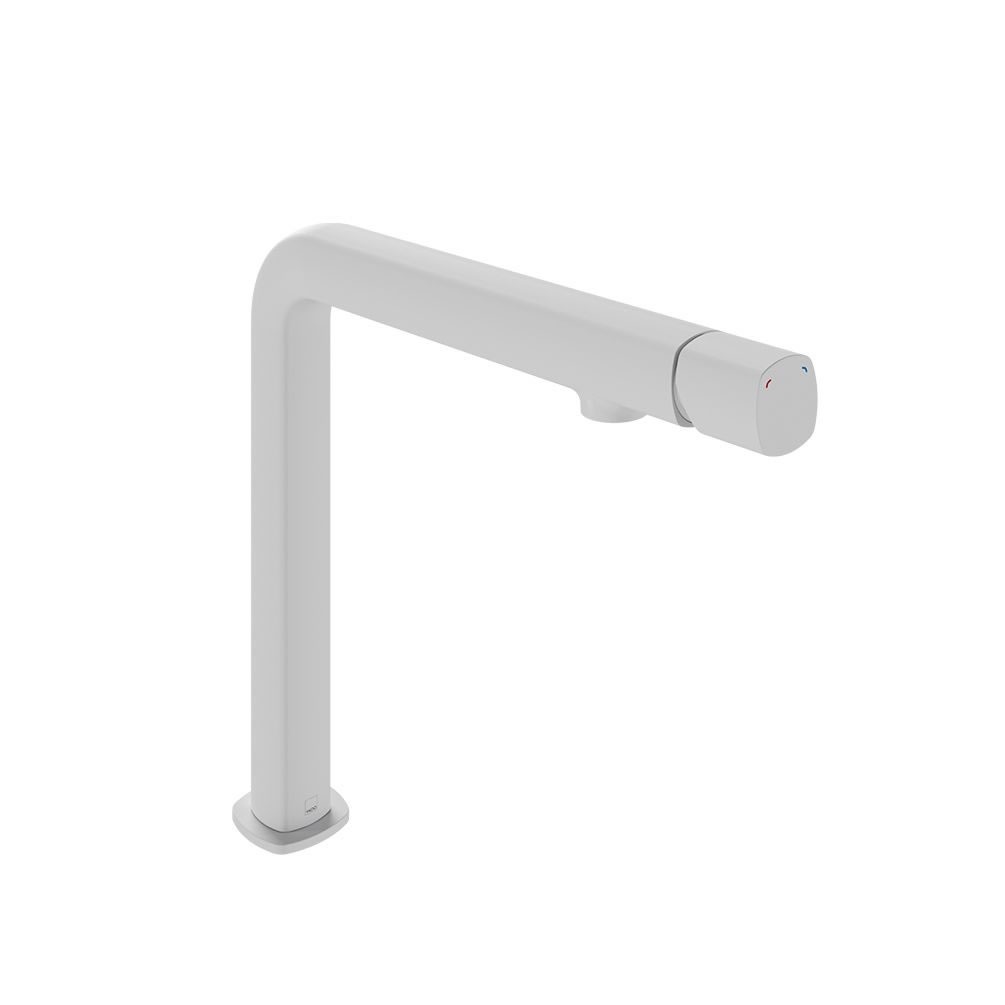 Cutout image of Vado Cameo Matt White Leverless Kitchen Mixer