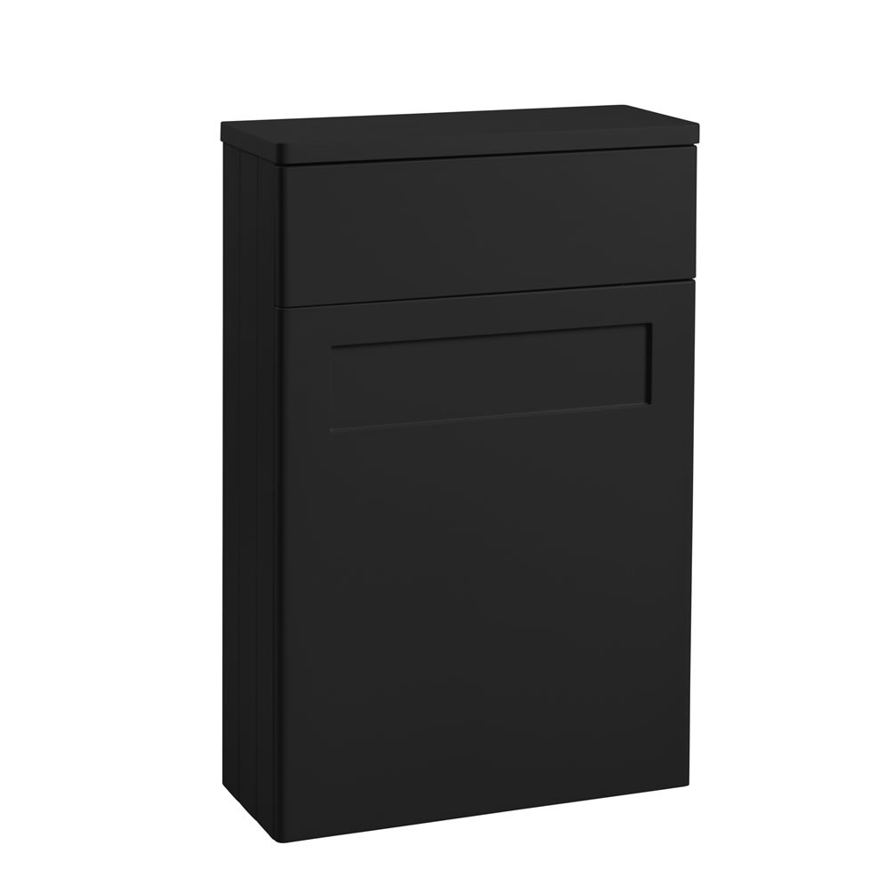 Tavistock Marston Matt Black Back to Wall WC Unit & Worktop
