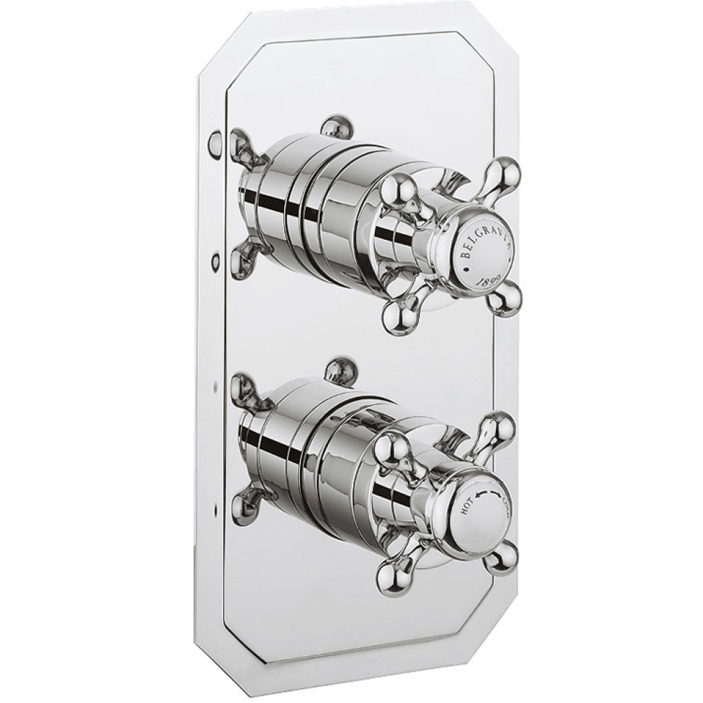 Crosswater Belgravia Crosshead 1000 thermostatic Shower Valve - Slimline