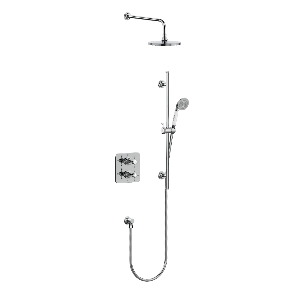 Cut out image of Burlington Guild Chrome Shower Pack