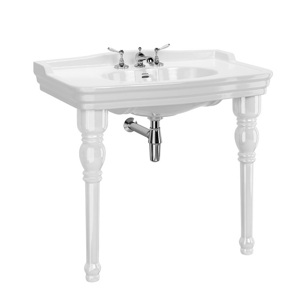 Imperial Regent 1000mm Console Basin With Legs - 3 Tap Holes
