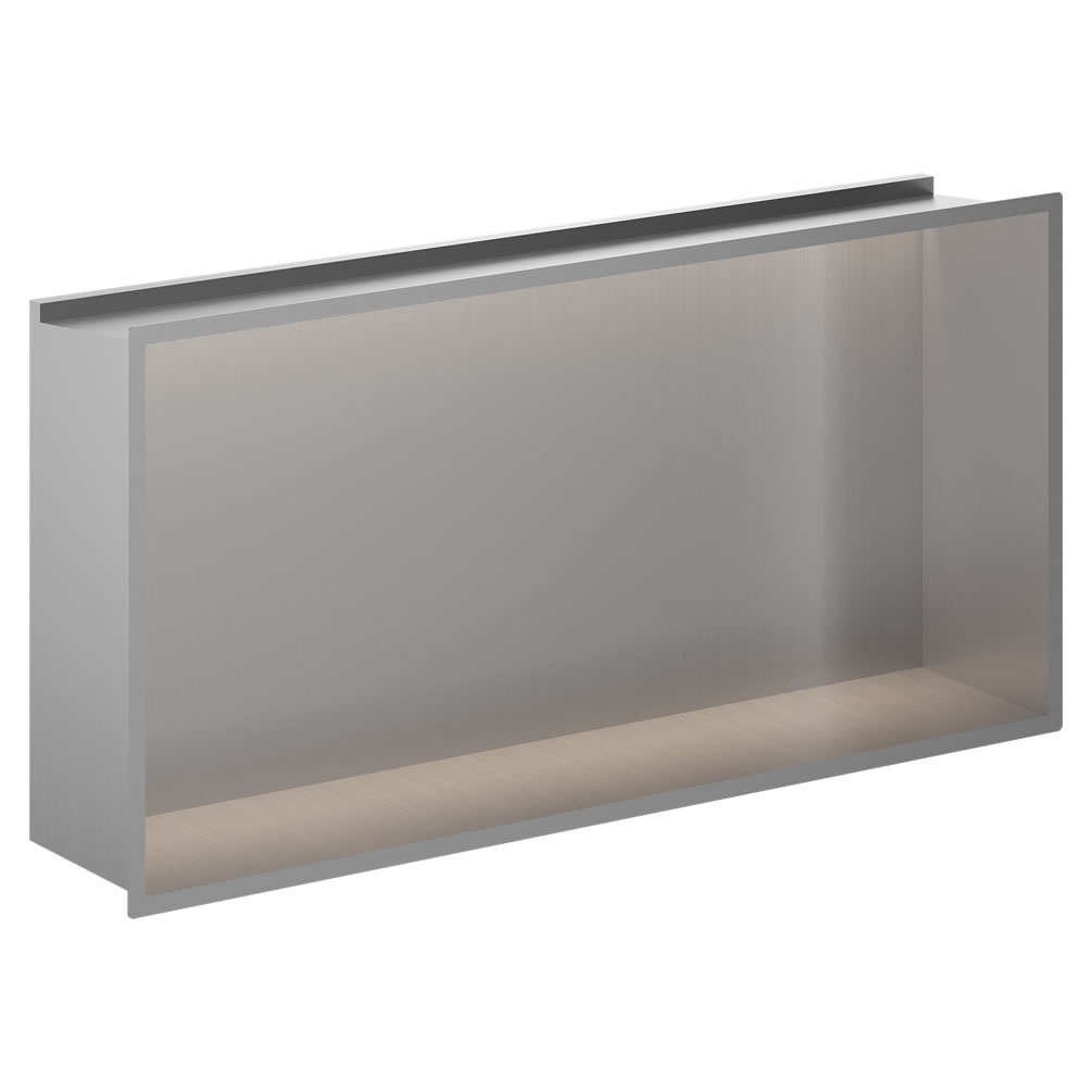 Stainless Steel Wall Niche, Recessed Shower Organizer With LED Light, Waterproof Shelf For Bathroom Storage, No Tile Required - View #5