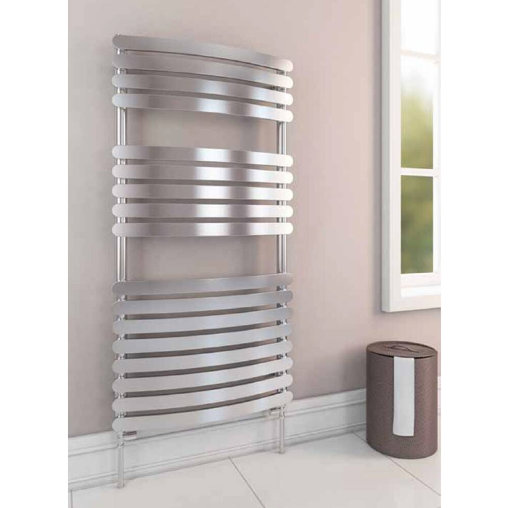 Lifestyle Photo of Eastbrook Wendover Staverton Curved Heated Towel Rail - Chrome