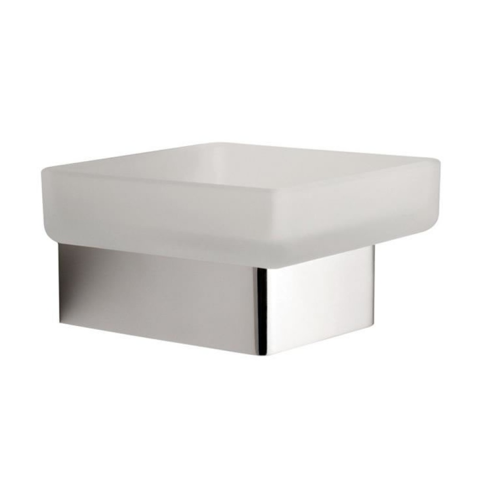 Vado Shama Frosted Glass Soap Dish & Holder Image 1