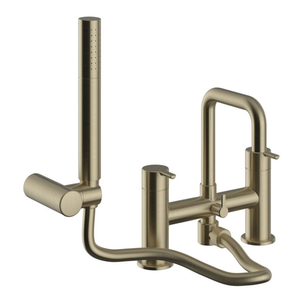 Heritage Dartmouth Brushed Brass Bath Shower Mixer