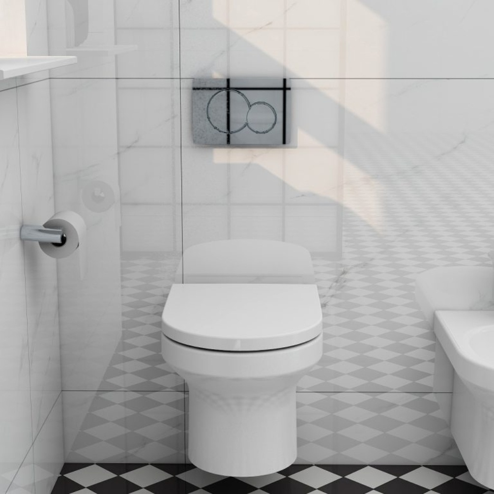 Imex Alma Rimless Wall Hung Toilet Lifestyle