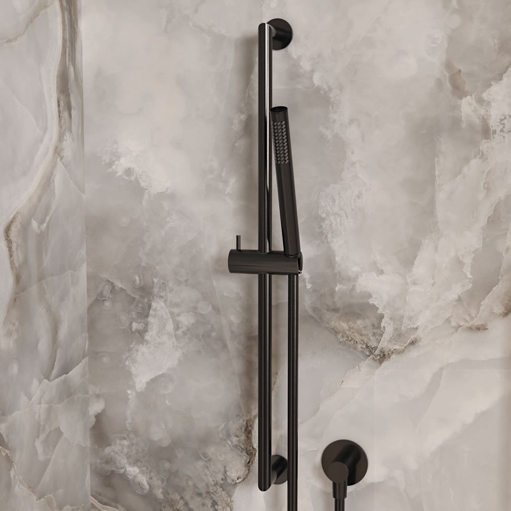Lifestyle image of Crosswater 3ONE6 316 Slate Sliding Rail Kit