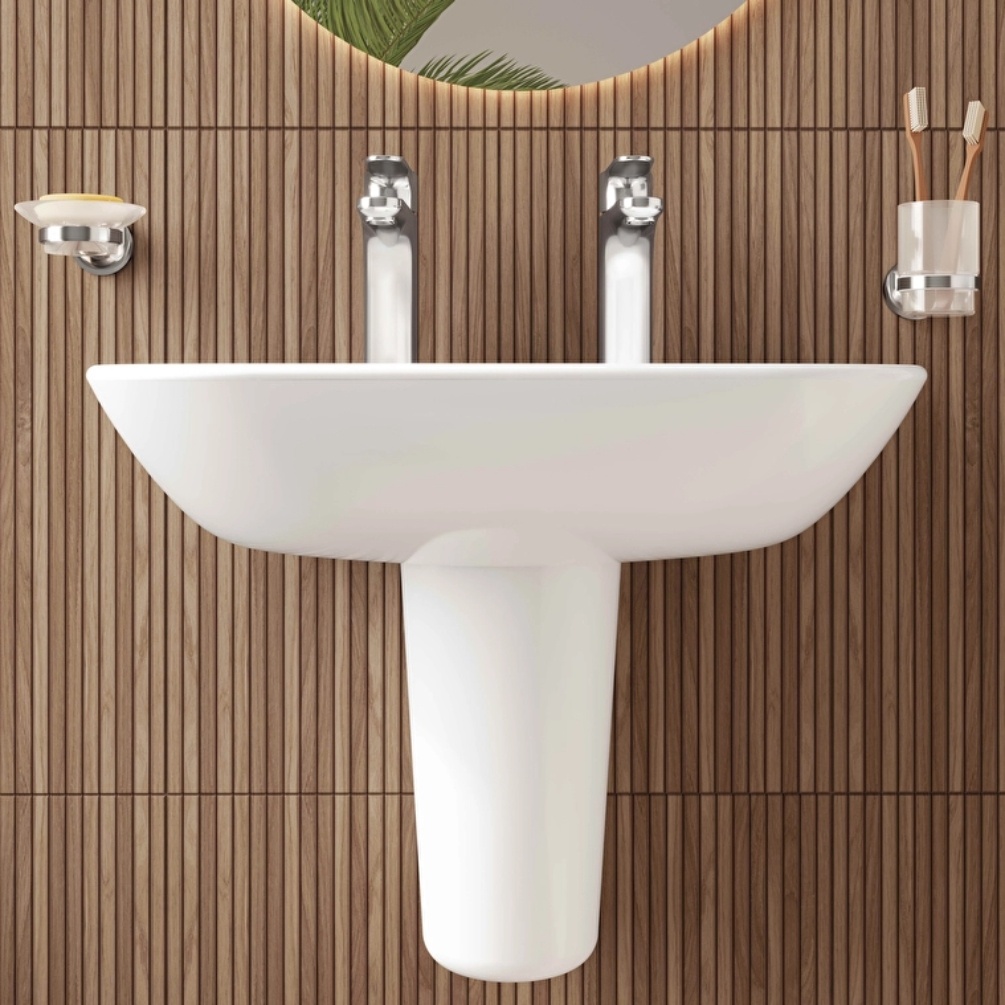 VitrA S20 600mm Washbasin with Pedestal