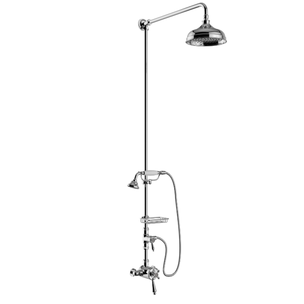 Heritage Trinity Exposed Shower Valve With Fixed Riser Kit