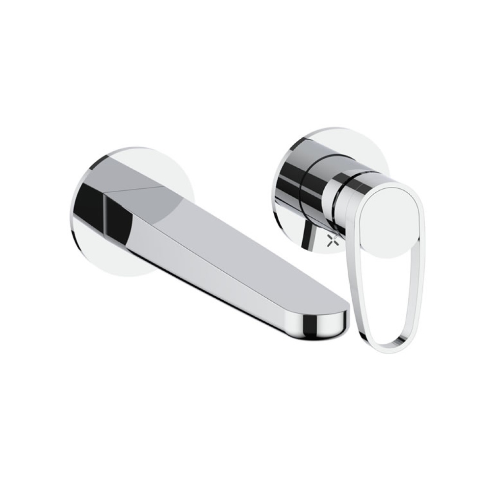 Crosswater Lazo Chrome Wall Mounted Basin 2 Hole Set