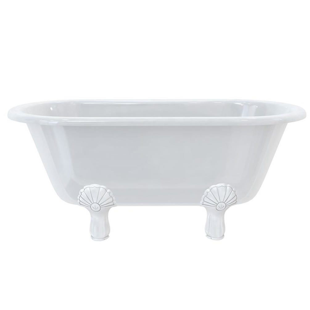 Burlington Windsor 1500mm Freestanding Bath With Luxury Classic White Feet