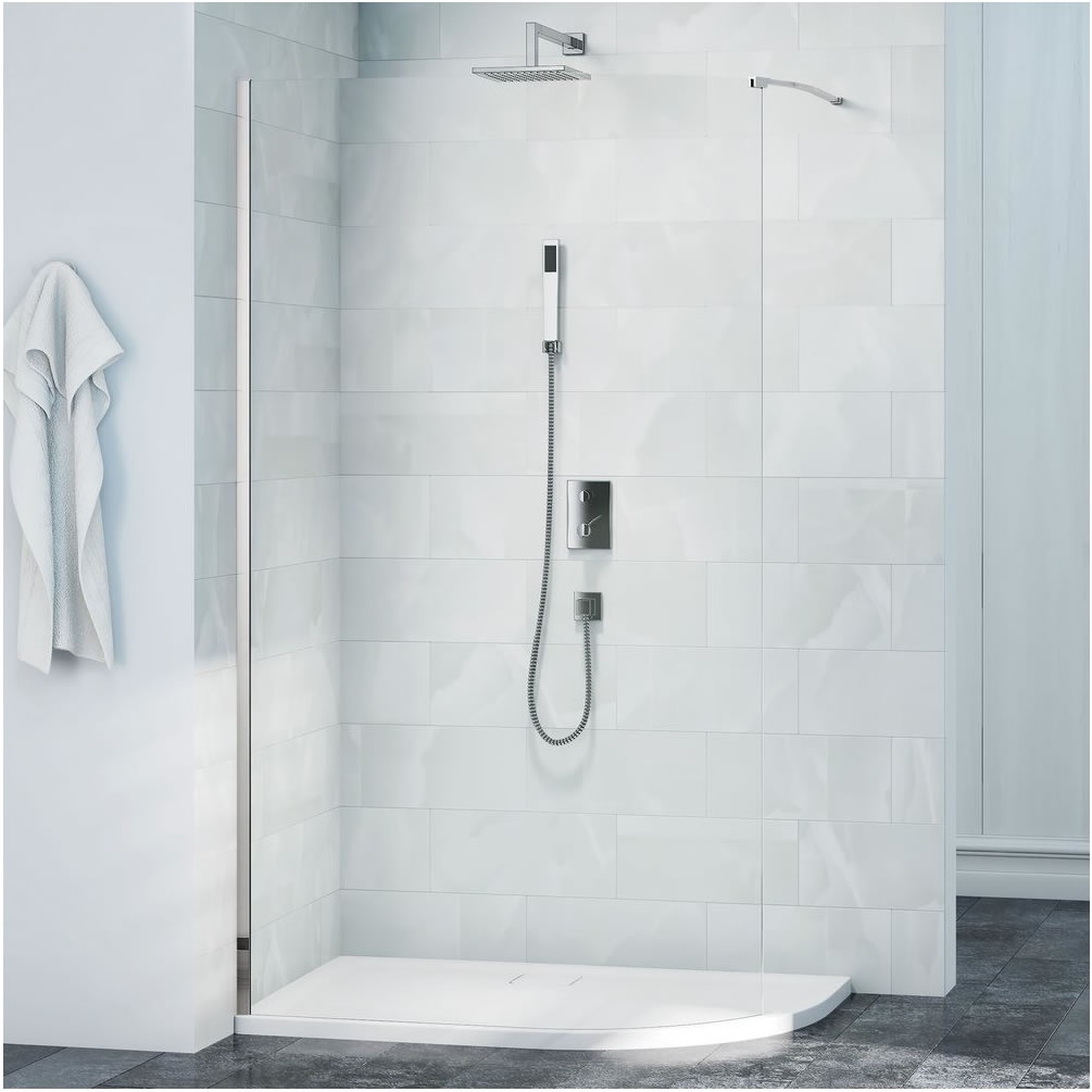Lifestyle image of Merlyn 8 Series 1200mm Curved Wetroom Panel