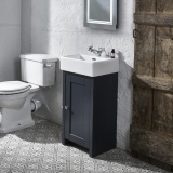 Tavistock Lansdown 430mm Matt Dark Grey Cloakroom Unit & Basin - Lifestyle Image 1