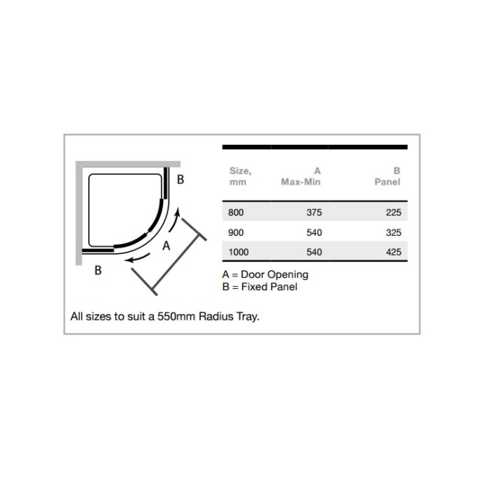 Merlyn 6 Series 2 Door Quadrant Shower Door Sanctuary Bathrooms