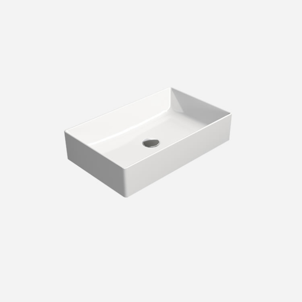 Photo of GSI Kube X 60 Rectangular Countertop Basin Angled View
