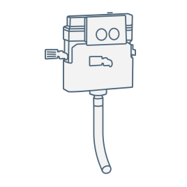 iconography image of a back to wall toilet concealed cistern