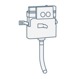 iconography image of a back to wall toilet concealed cistern