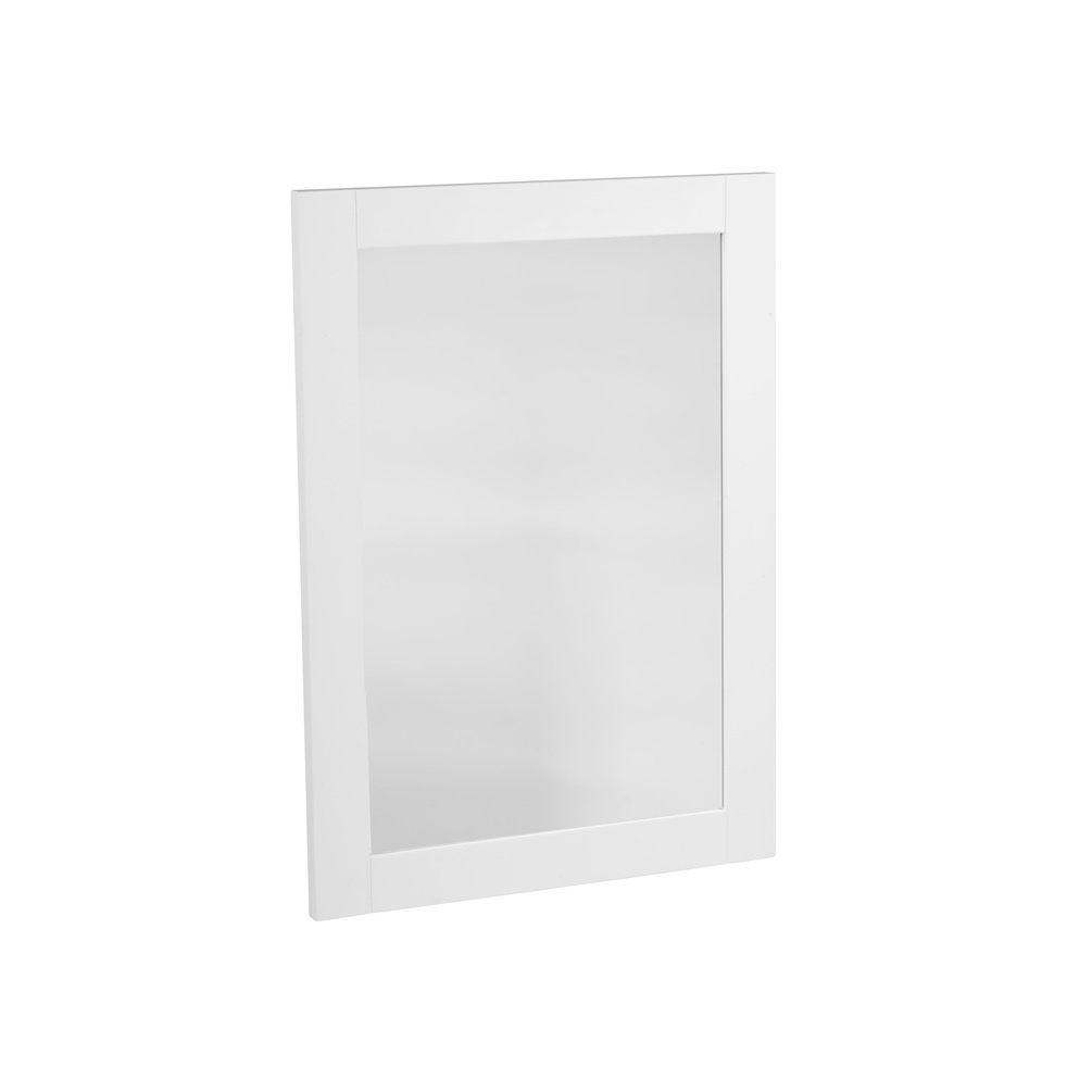 Tavistock 600mm Plain Wooded Framed Bathroom Mirror Linen White LAN600M.LW