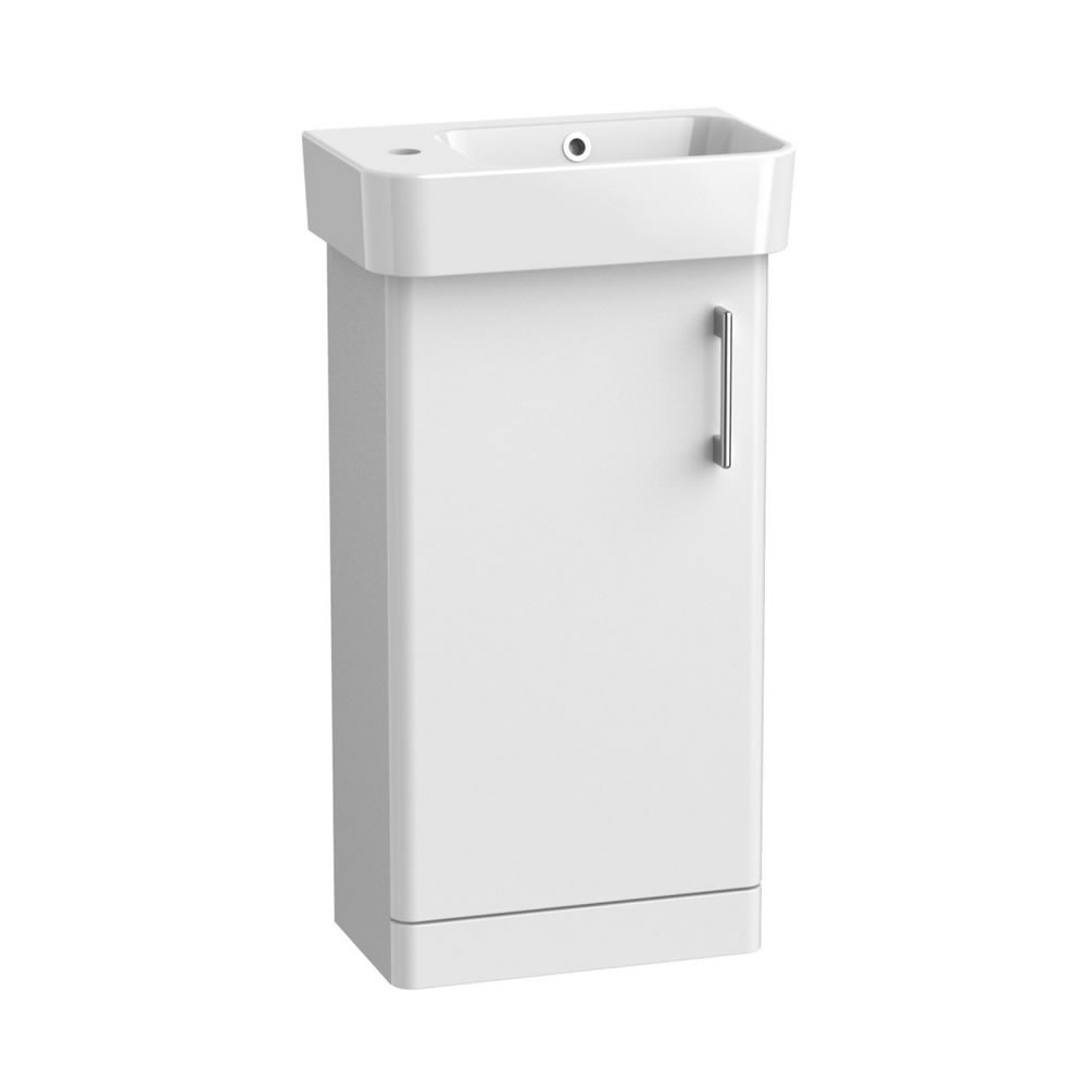 Tavistock Arlo 400mm Gloss White Cloakroom Vanity Unit & Basin