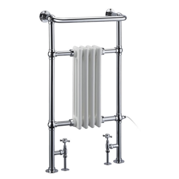 Product Cut out image of the Burlington Bloomsbury Chrome Radiator