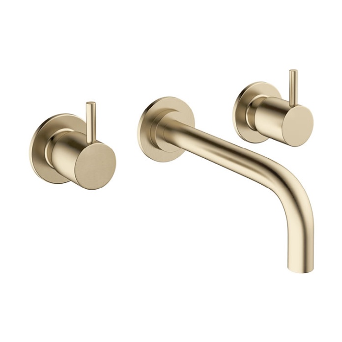 Crosswater MPRO Brushed Brass Wall Mounted Basin Spout