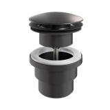 Crosswater Clover Matt Black Click Clack Basin Waste Cut Out