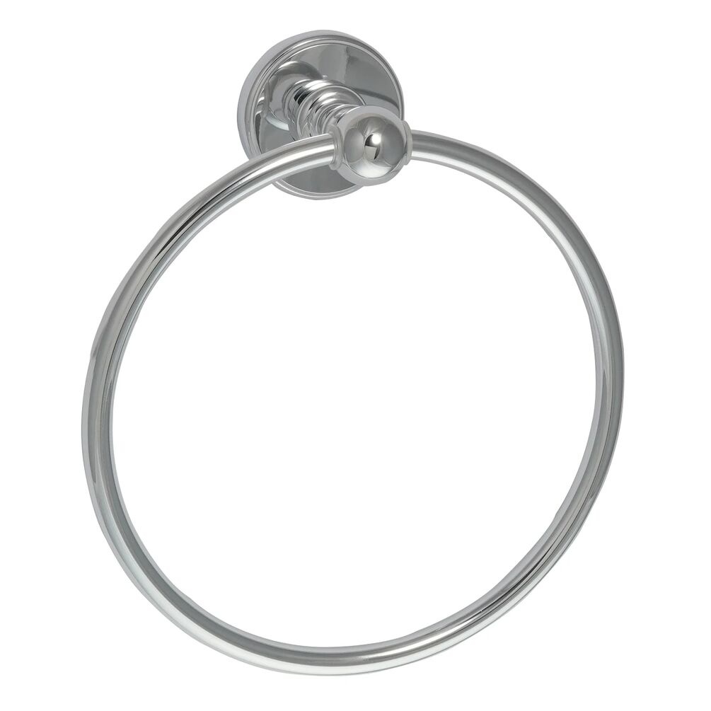JTP Grosvenor Cross Chrome Towel Ring Cut Out