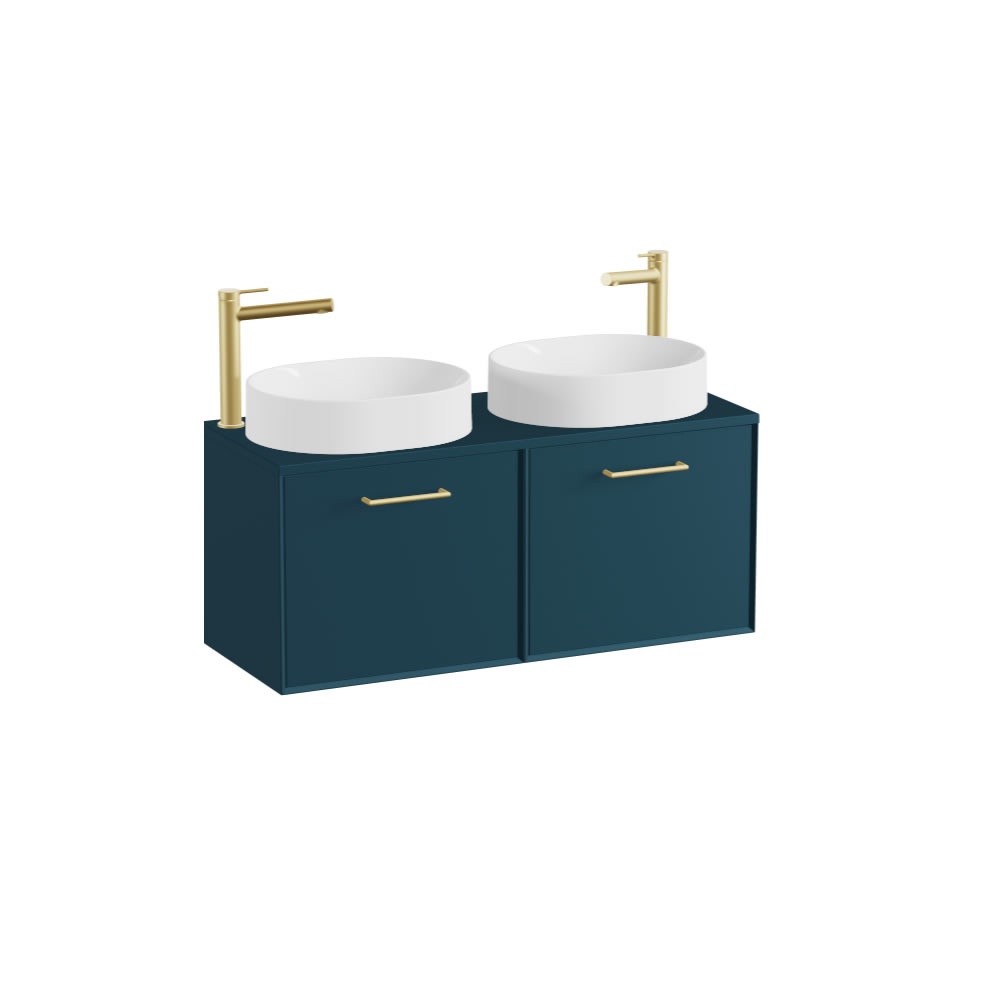 Vado Safari Smooth 1000mm Atlantic Blue Wall Hung Vanity Unit & Worktop