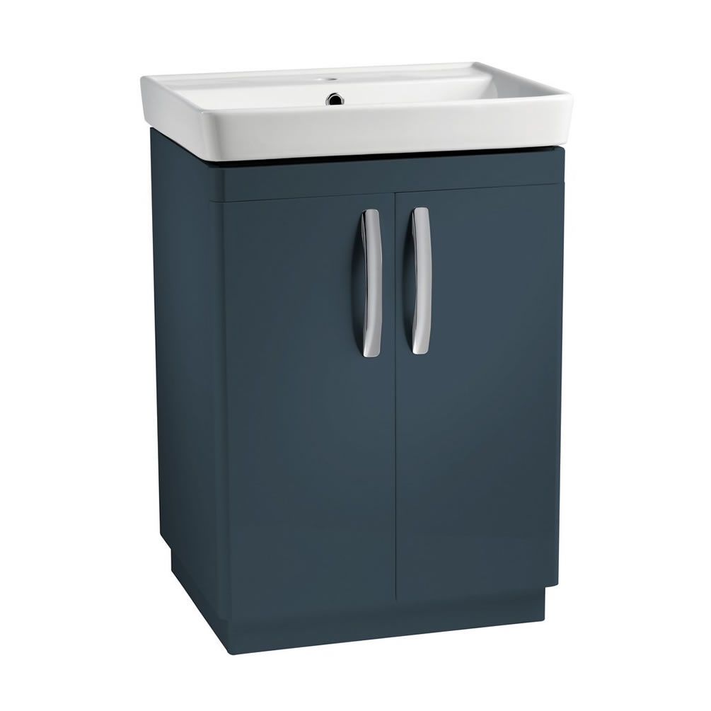 Tavistock Compass 600mm Matt Oxford Blue Freestanding Unit & Basin