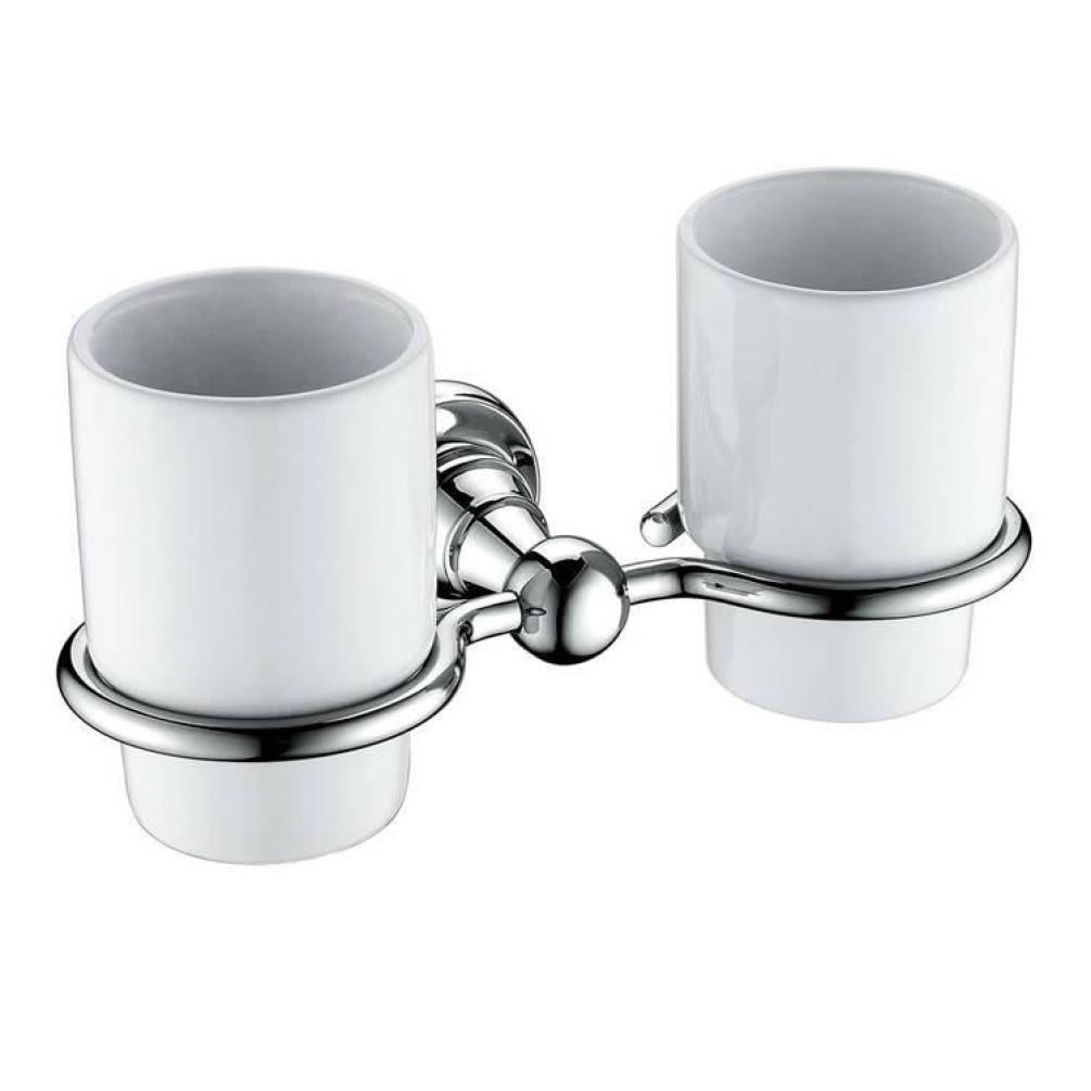 Heritage Holborn Chrome Double Tumbler & Holder Image