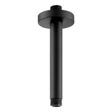 Product Cut out image of the JTP Vos Matt Black Ceiling Shower Arm