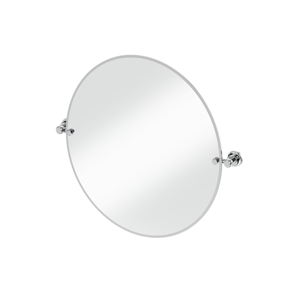 Burlington Chrome 600mm Round Mirror With 1909 Fixings