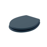 Product cut out image of the Bayswater Fitzroy Stiffkey Blue Traditional Wood Soft Close Toilet Seat